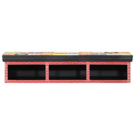 vidaXL Fali TV Szekrény Többszínű 100x30x22cm Műszaki Fa
