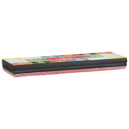 vidaXL Falitárolók 2 pcs Sokszínű 60 x 20 x 6 cm Tömör mangófa