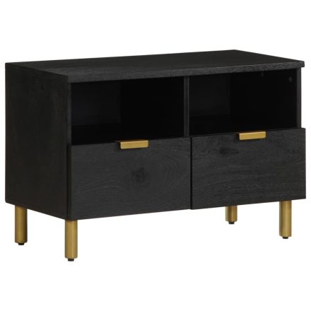 vidaXL fekete szerelt fa TV-szekrény 70 x 33 x 46 cm