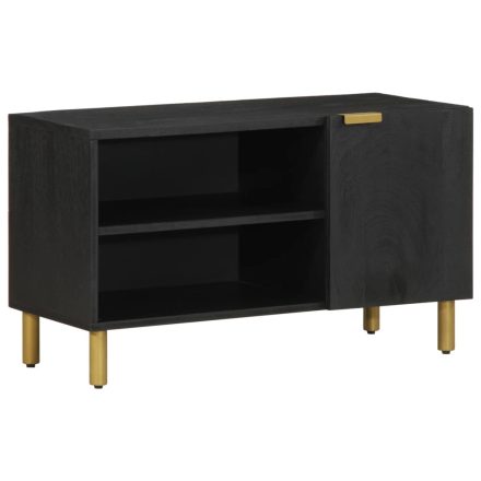 vidaXL fekete szerelt fa TV-szekrény 80 x 33 x 46 cm