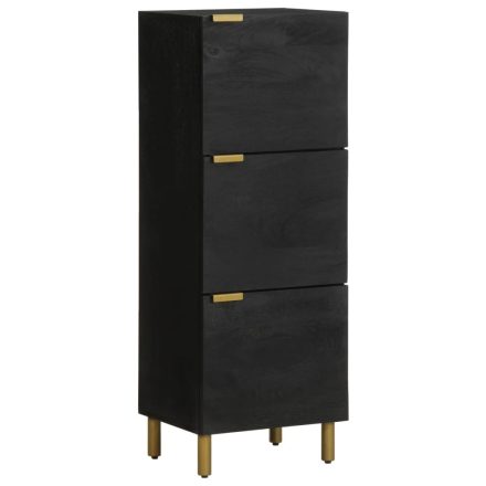 vidaXL fekete szerelt fa magasszekrény 40 x 33 x 110 cm