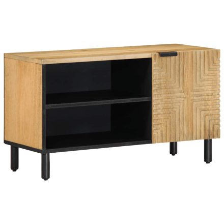 vidaXL barna tömör mangófa TV-szekrény 80 x 31,5 x 46 cm