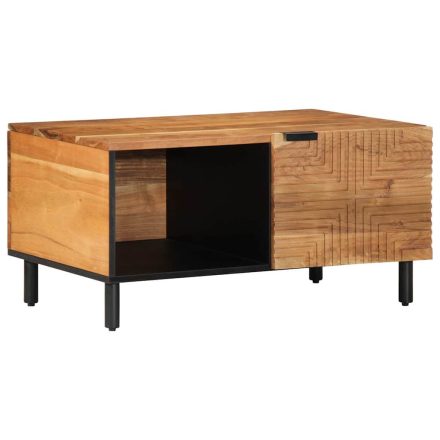 vidaXL tömör akácfa dohányzóasztal 80 x 50 x 40 cm