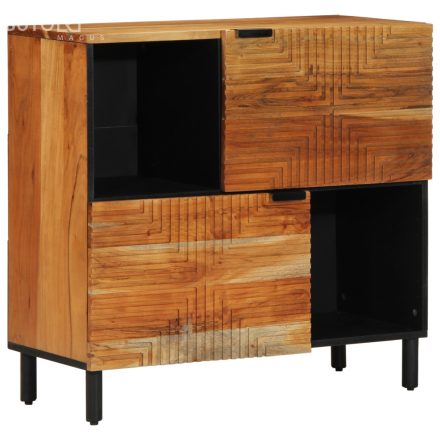 vidaXL Tárolószekrény 80x33x75 cm Tömör Akácfából