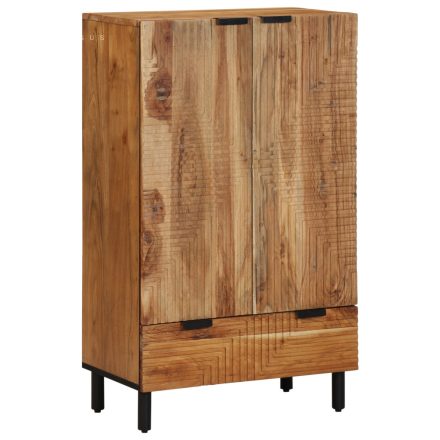 vidaXL Magas vitrin 60x33x100 cm Tömör akácfából