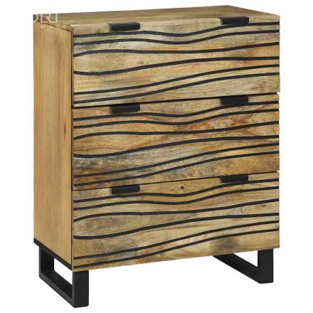 vidaXL Tálaló 60x33,5x75 cm Tömör Mangófából