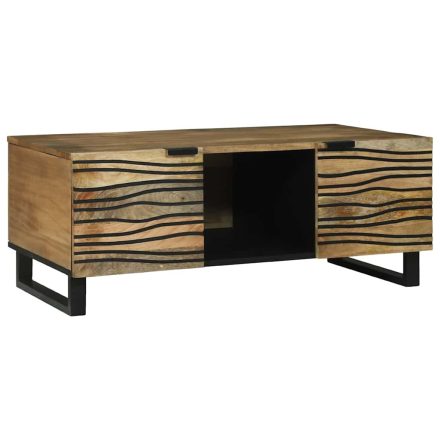vidaXL Dohányzóasztal Barna és fekete 100 x 54 x 40 cm