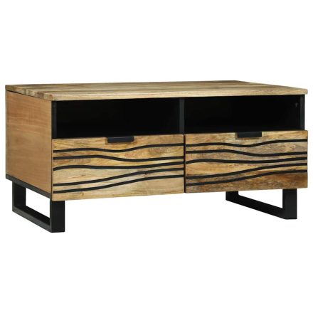 vidaXL Dohányzóasztal with Drawer Barna és fekete 80 x 54 x 40 cm