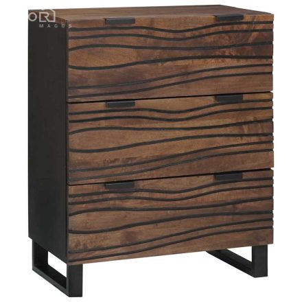 vidaXL Oldalszekrény - 60x33.5x75 cm, tömör mangófából
