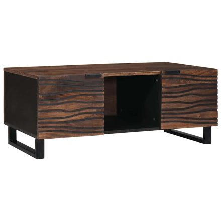 vidaXL Dohányzóasztal Barna és fekete 100 x 54 x 40 cm