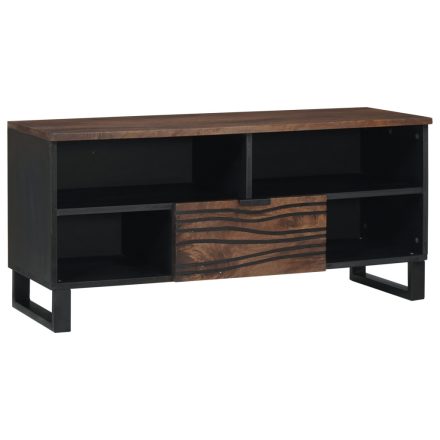 vidaXL TV Szekrény - 100 x 33.5 x 46 cm, tömör mangófából készült.