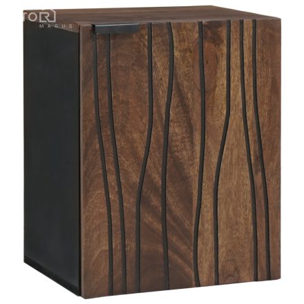 vidaXL Fürdőszoba Felfüggeszthető Szekrény – 38x33.5x48 cm Dió és Mérnökfa