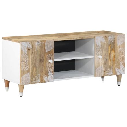 vidaXL tömör mangófa TV-szekrény 105x33,5x46 cm