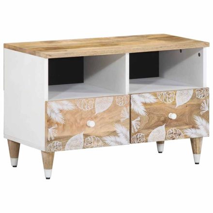 vidaXL tömör mangófa TV-szekrény70x33,5x46 cm