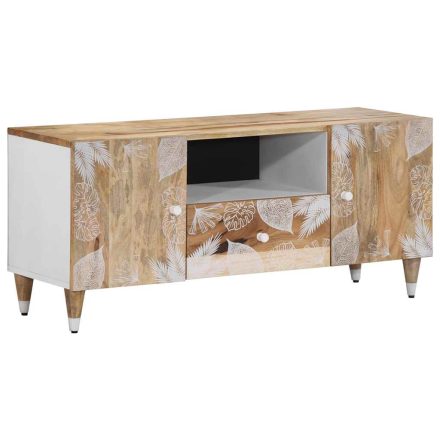 vidaXL tömör mangófa TV-szekrény 105x33,5x46 cm