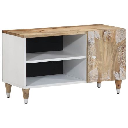 vidaXL tömör mangófa TV-szekrény 80x31,5x46 cm