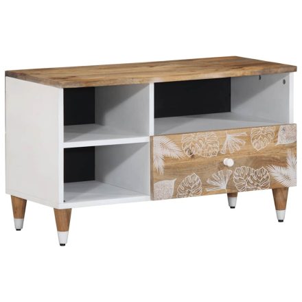 vidaXL tömör mangófa TV-szekrény80x33,5x46 cm