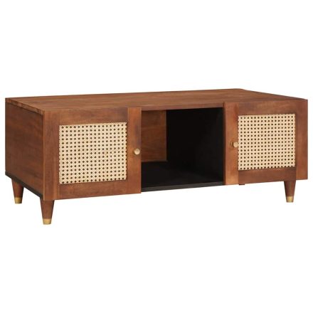 vidaXL Dohányzóasztalok Barna 100 x 54 x 40 cm Kanna és tömör mango fa