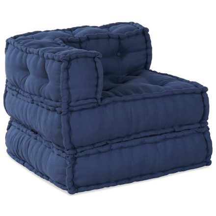 vidaXL Moduláris Puff Indigo 70x70x54 Szövet