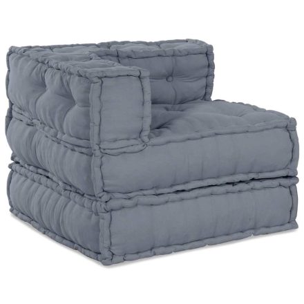vidaXL Moduláris Puff Szürke 70x70x54 Szövet