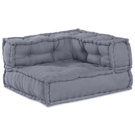 vidaXL Szürke Puff 140x70x36 Textil