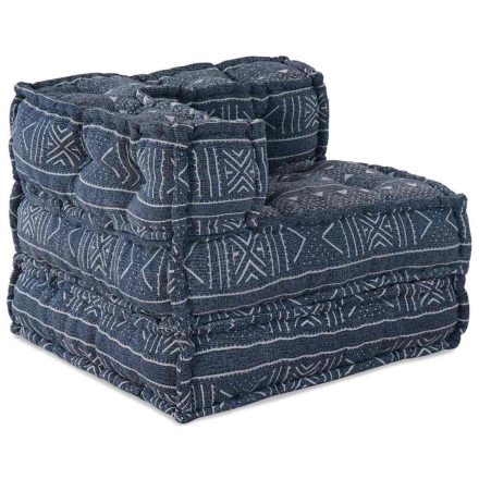 vidaXL Moduláris Puff Indigo 70 x 70 x 54 cm Szövet