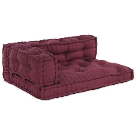 vidaXL Pallet Sofa Párna 3 pcs Bordó szövet