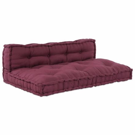 vidaXL Pallet Sofa Párna 2 pcs Bordó szövet