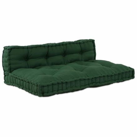 vidaXL Pallet Sofa Párna 2 pcs Zöld szövet