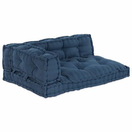 vidaXL Pallet Sofa Párna 3 pcs Indigó szövet