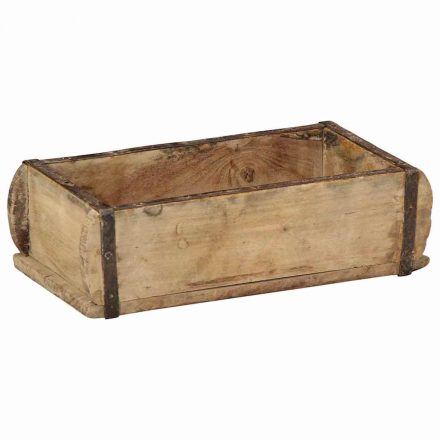 vidaXL Tálca 30x15x9 cm Masszív Fa Újrahasznosított