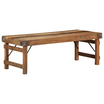 vidaXL Dohányzóasztal Barna 110 x 55 x 40 cm tömör újrahasznosított fa