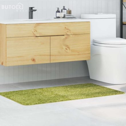 vidaXL Fürdőszőnyeg Téglalap Zöld 70x120 cm Polipropilén Csúszásgátló