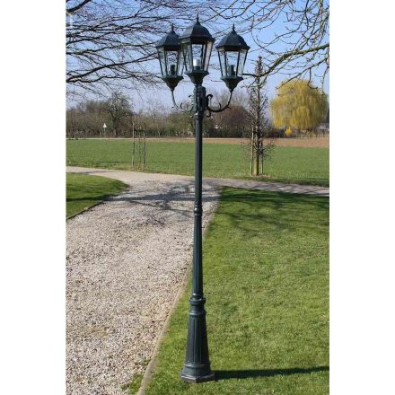 Brighton Kültéri Lámpa 3-Karú 230 cm Sötétzöld/fekete