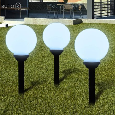 vidaXL 3 db kültéri tüske ösvény LED-es lámpa 20 cm