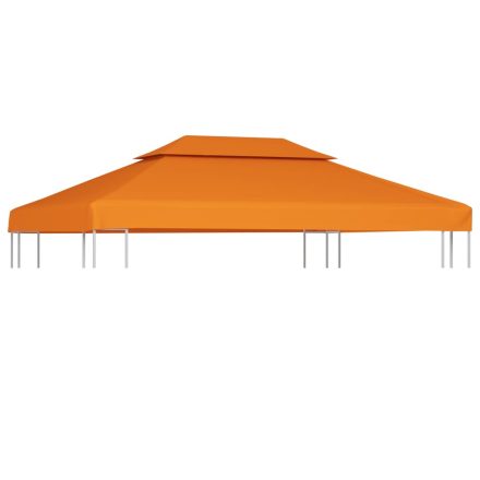 vidaXL narancssárga csere pavilon ponyvatető 310 g/m² 3 x 4 m