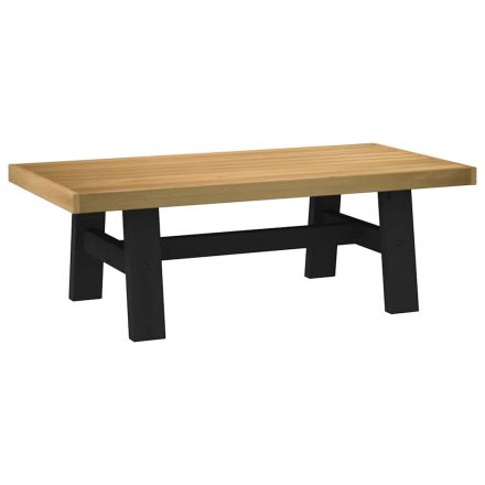 vidaXL dohányzóasztal NOAIN A alakú lábak 120x60x40cm tömör fa fenyőfa