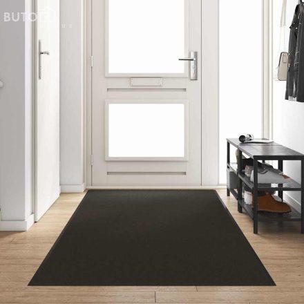 vidaXL Ajtószőnyeg Fekete 120 x 350 cm Poliamid és PVC