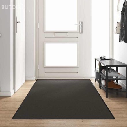 vidaXL Ajtószőnyeg Antracit és fekete 120 x 350 cm Poliamid és PVC
