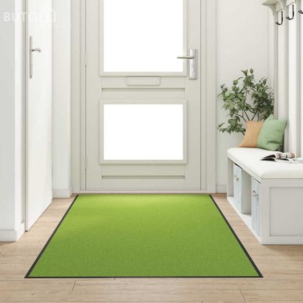 vidaXL Ajtószőnyeg Zöld és Fekete 120 x 250 cm Poliamid és PVC