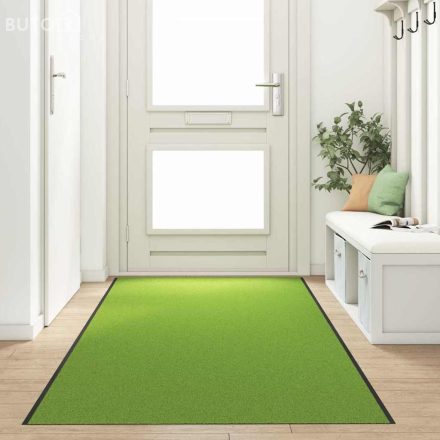 vidaXL Ajtószőnyeg Zöld és Fekete 120 x 350 cm Poliamid és PVC