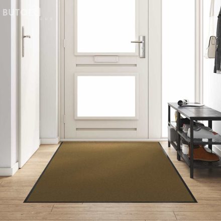 vidaXL Ajtószőnyeg Barna és fekete 120 x 250 cm Poliamid és PVC