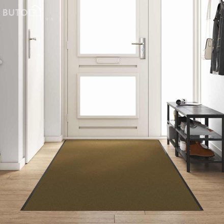 vidaXL Ajtószőnyeg Barna és fekete 120 x 400 cm Poliamid és PVC