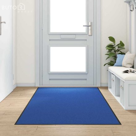 vidaXL Ajtószőnyeg Kék és Fekete 120 x 300 cm Poliamid és PVC