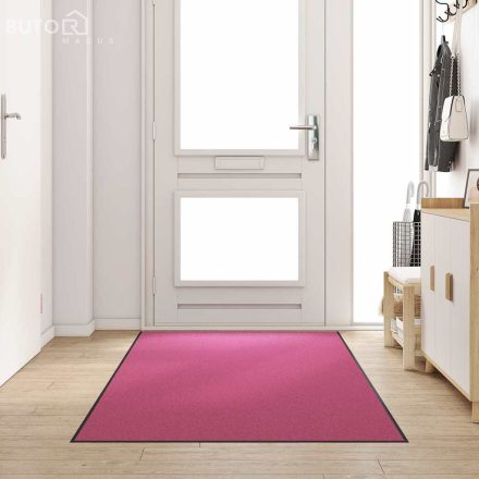 vidaXL Ajtószőnyeg Rózsaszín és Fekete 120 x 300 cm Poliamid és PVC