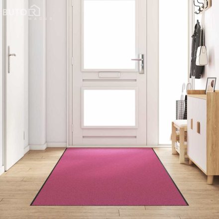 vidaXL Ajtószőnyeg Rózsaszín és Fekete 120 x 400 cm Poliamid és PVC