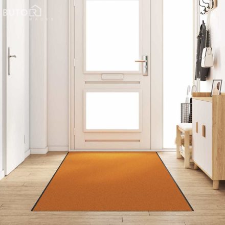 vidaXL Ajtószőnyeg Narancs és Fekete 120 x 350 cm Poliamid és PVC