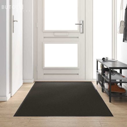 vidaXL Ajtószőnyeg Fekete 120 x 300 cm Polipropilén és vinil