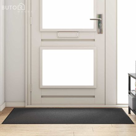 vidaXL Ajtószőnyeg Antracit és fekete 90 x 150 cm