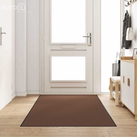 vidaXL Ajtószőnyeg Barna és fekete 120 x 250 cm Polipropilén és vinil